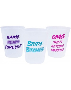 Tableware Bachelorette Party Drinking Cups - Pack of 12 Rude & Funny Designs - CO18GO47069 $9.49