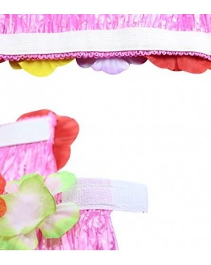 Favors Luau Party Supplies- Tropical Hawaiian Luau Flower Leis with Silk Faux Flowers Hula Grass Skirts Party Favors (15 Coun...