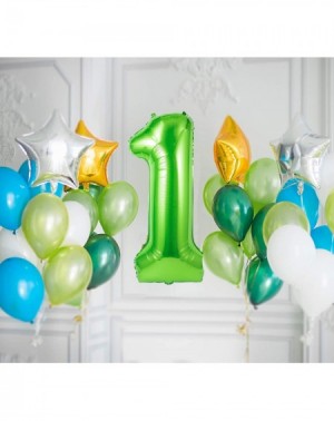 Balloons 40 Inch Single Green Number 0 Balloons- Large Numbers 0-9 Helium Foil Mylar Big Number Balloon for 0th Borthday Part...