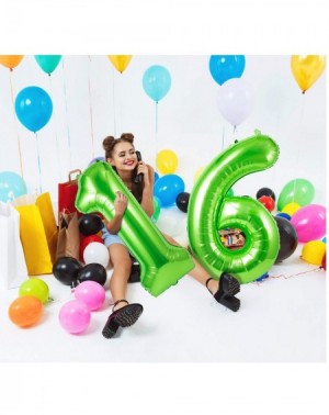 Balloons 40 Inch Single Green Number 0 Balloons- Large Numbers 0-9 Helium Foil Mylar Big Number Balloon for 0th Borthday Part...