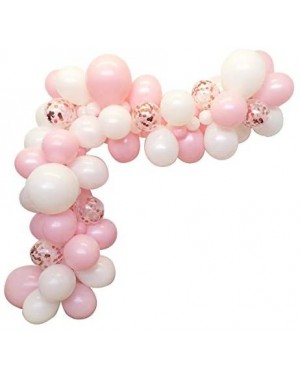 Balloons 100pcs DIY Balloons Garland with Pink and White Balloons Confetti Balloons Perfect for Birthday Party Bridal Baby Sh...