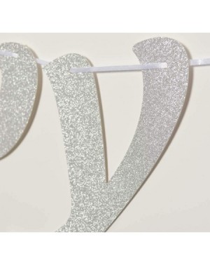 Banners & Garlands Happy Half Banner- 6 Months Baby - Half Birthday Bunting - Half Birthday Decor (Silver) - CU18UG8GXTO $11.81