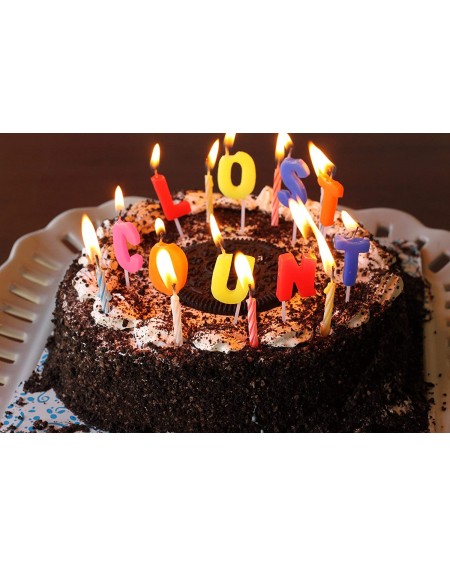 Birthday Candles Lost Count Cake Topper Bundle with 72 Birthday Candles - CZ19EUSL5LZ $11.85