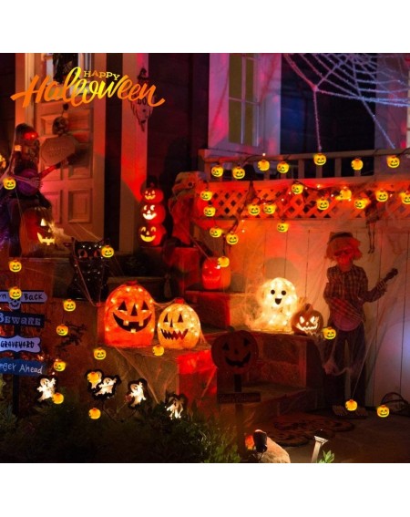 Indoor String Lights Halloween Pumpkin String Lights - Holiday LED Light for Outdoor Indoor Party Decor 10 feet 20 Pumpkin Li...