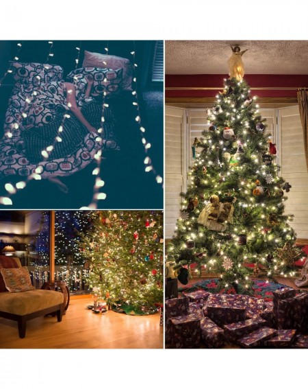 Outdoor String Lights 25 Ft C9 Bulb String Lights Outdoor White Christmas Lights for Outdoor Patio Room Christmas Tree Party ...