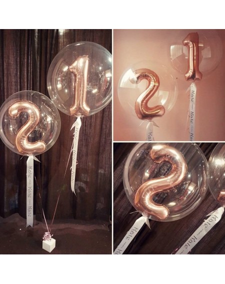 Balloons 16 Inch Rose Gold Balloons Letter A to Z Number 0 to 9 Foil Balloons for Wedding Prom Birthday Party Baby Shower Chr...