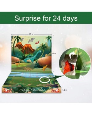 Advent Calendars Dinosaurs Advent Calendar - DIY Kit - Countdown to for Kids Boys Girls Teens with a 3D Greeting Card - C819C...