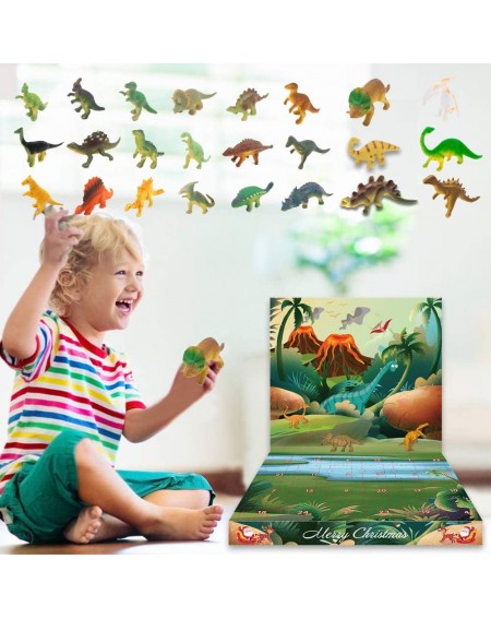 Advent Calendars Dinosaurs Advent Calendar - DIY Kit - Countdown to for Kids Boys Girls Teens with a 3D Greeting Card - C819C...