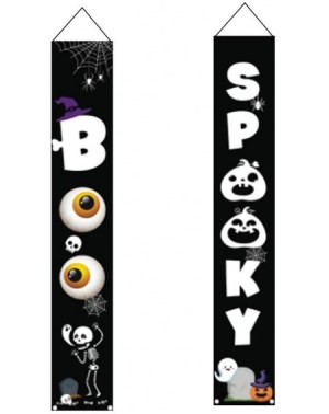 Banners Halloween Decorations Outdoor-Halloween Banners Spooky Boo- Halloween Signs for Front Door or Indoor Home Decor-Porch...