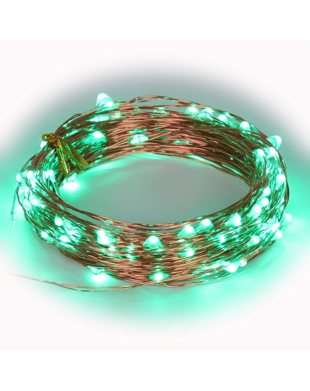 Indoor String Lights Green LED String Lights USB Plug Solid ON Mode 33Ft 100 LED Fairy Decorative Lighting Spring Festival Ho...