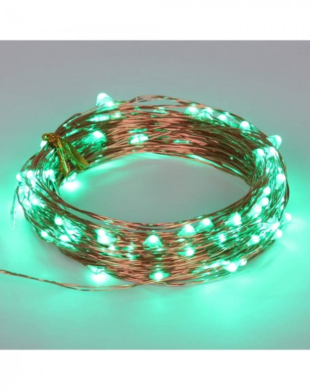 Indoor String Lights Green LED String Lights USB Plug Solid ON Mode 33Ft 100 LED Fairy Decorative Lighting Spring Festival Ho...