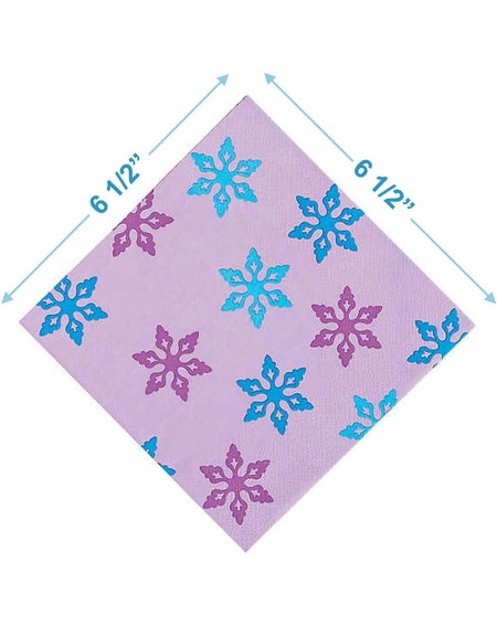 Party Packs Winter Princess and Frozen Party Supplies - Winter Princess Dinner Plates and Luncheon Napkins (Serves 16) - CR19...