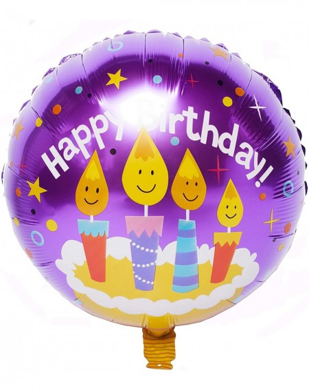 Balloons 18 Inch Happy Birthday Foil Balloons Round Mylar Helium Balloon Birthday Party Decoration Supplies Letter Balloons o...