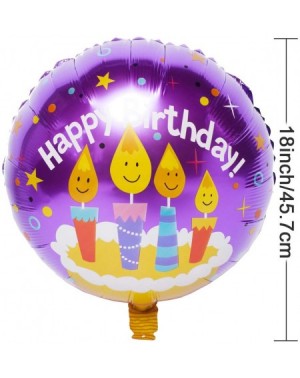 Balloons 18 Inch Happy Birthday Foil Balloons Round Mylar Helium Balloon Birthday Party Decoration Supplies Letter Balloons o...