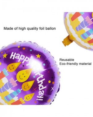 Balloons 18 Inch Happy Birthday Foil Balloons Round Mylar Helium Balloon Birthday Party Decoration Supplies Letter Balloons o...