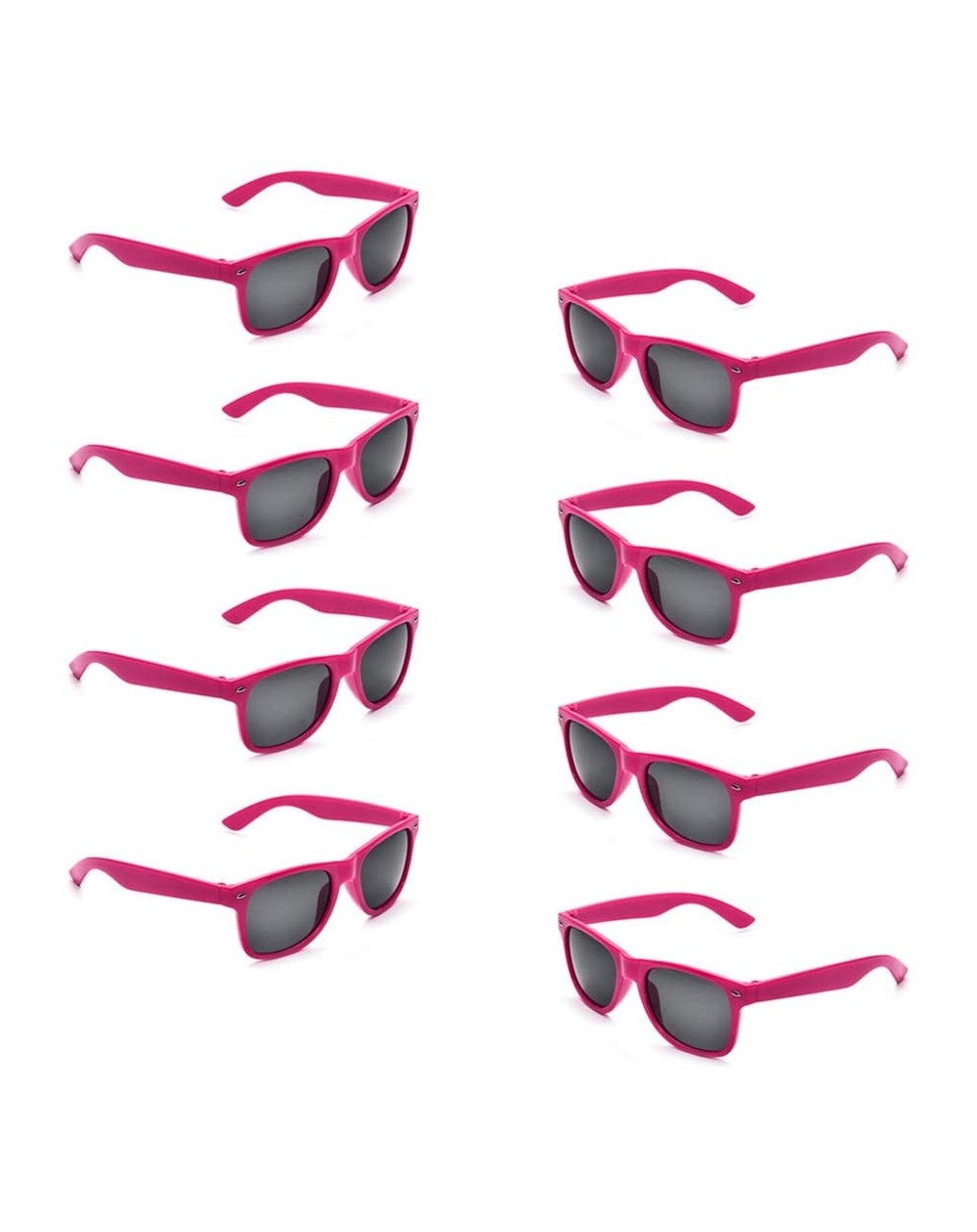 Favors Neon Colors Party Favor Supplies Unisex Sunglasses Pack of 8 for Kids (8 Pack Hot Pink) - 8 Pack Hot Pink - CX186QG04O...