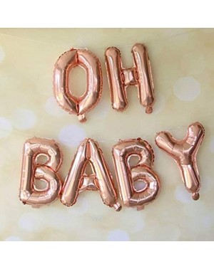 Balloons 34 Inch Rose Gold Balloons Foil Letters A to Z Numbers 0 to 9 Helium Balloons Bridal Baby Shower Wedding Birthday Pa...