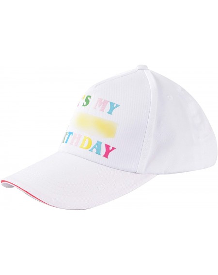 Favors It's My Birthday Hat and Sash- Baseball Cap White- It's My Birthday Sash- Funny Birthday Party Supplies and Decoration...