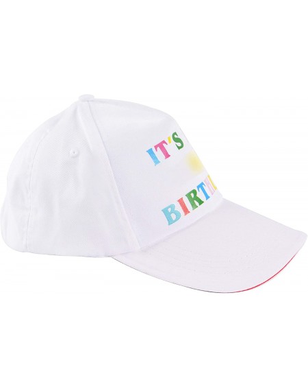 Favors It's My Birthday Hat and Sash- Baseball Cap White- It's My Birthday Sash- Funny Birthday Party Supplies and Decoration...