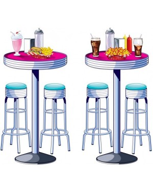 Photobooth Props Soda Shop Tables & Stools Props Party Accessory (1 count) (2/Pkg) - CK115Y1RJ47 $10.48