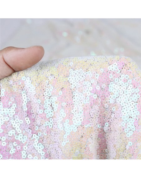 Photobooth Props Iridescent Photography Backdrop Sequin Backdrop Curtains for Wedding Party-4ftx6.5ft - Iridescent - CJ188QQO...