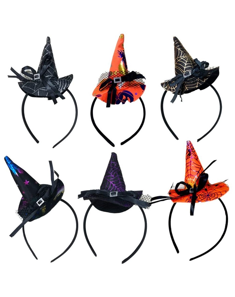 6 Pcs Halloween Witch Hat Headband Halloween Fancy Dress Accessory ...