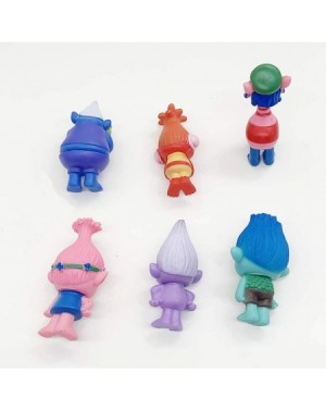 Cake & Cupcake Toppers Trolls Doll Cake Toppers 6pcs- Mini Trolls Toys- Trolls Doll Action Figures Birthday Cake Topper Cupca...