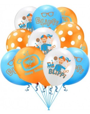 Party Packs Blippi Birthday Party Supplies- Blippi Birthday Decorations- Includes Blippi Birthday Banner- 11 Cake Toppers- 20...