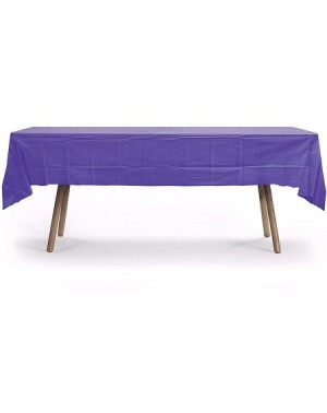 Tablecovers GiftExpressions 6-Pack Party Disposal Premium Plastic Tablecloth 54 Inch. x 108 Inch. Rectangle Table Cover (Purp...