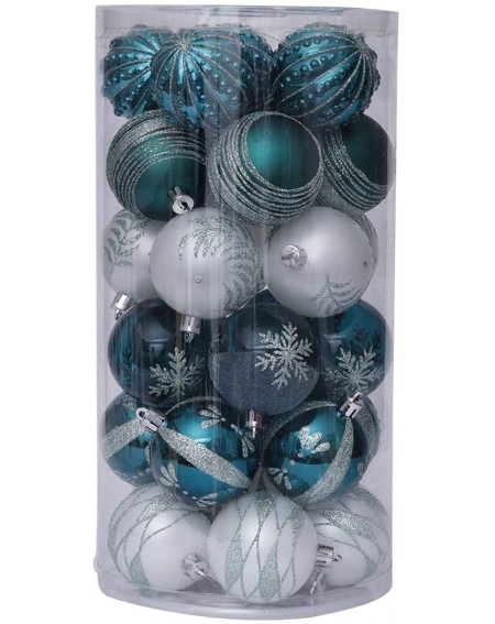 Ornaments 30 Pack Christmas Ball Ornaments Shatterproof Xmas Tree Hanging Balls Decorations Perfect for Holiday Wedding Chris...