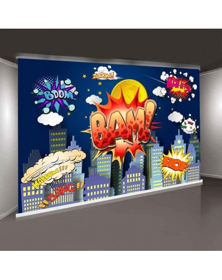 Photobooth Props Superhero City Skyline Background MME 10x7Ft Photo Booth Backdrop Studio Props LSME774 - LSME774 - CW18TACS9...