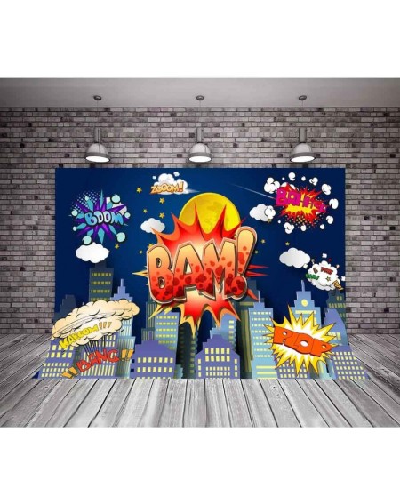 Photobooth Props Superhero City Skyline Background MME 10x7Ft Photo Booth Backdrop Studio Props LSME774 - LSME774 - CW18TACS9...