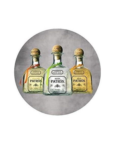 Cake & Cupcake Toppers 1.875" Pre-Cut Patron Silver- Reposado & Anejo Tequila Edible Image Cupcake Toppers! - CR198OGS66E $10.71