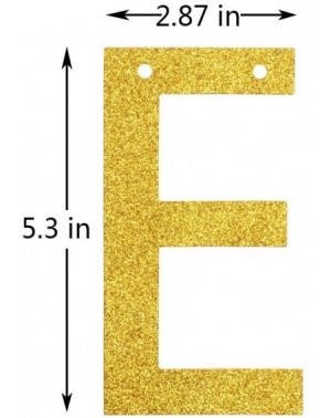 Banners & Garlands Do Epic Shit Banner- Gold Glitter Letters Decor for College Graduation Going Away Party - CM18DA2C52L $7.93