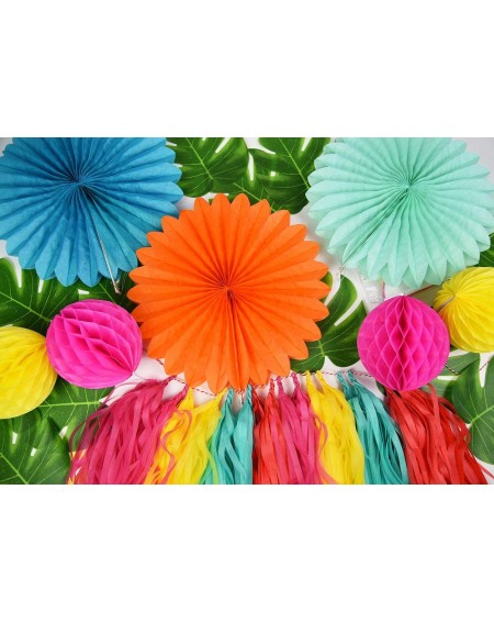 Garlands Tropical Party- Luau Party- Hawaiian Party Theme- Summer Party Tropical Palm Leaves- Flamingo Party Decorations- Poo...