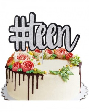 Cake & Cupcake Toppers Teen 13th Birthday Cake Topper-Official Teenager 13-Thirteen Years Old Birthday Party Supplies - C1198...