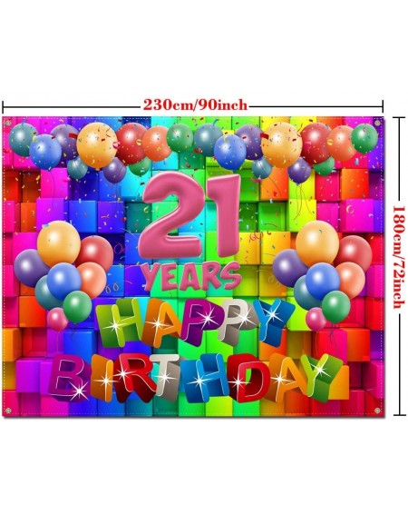 Banners 21st Birthday Gifts for Women-21st Birthday Decorations for Her-Happy 21st Birthday Banner-21st Birthday Party Suppli...