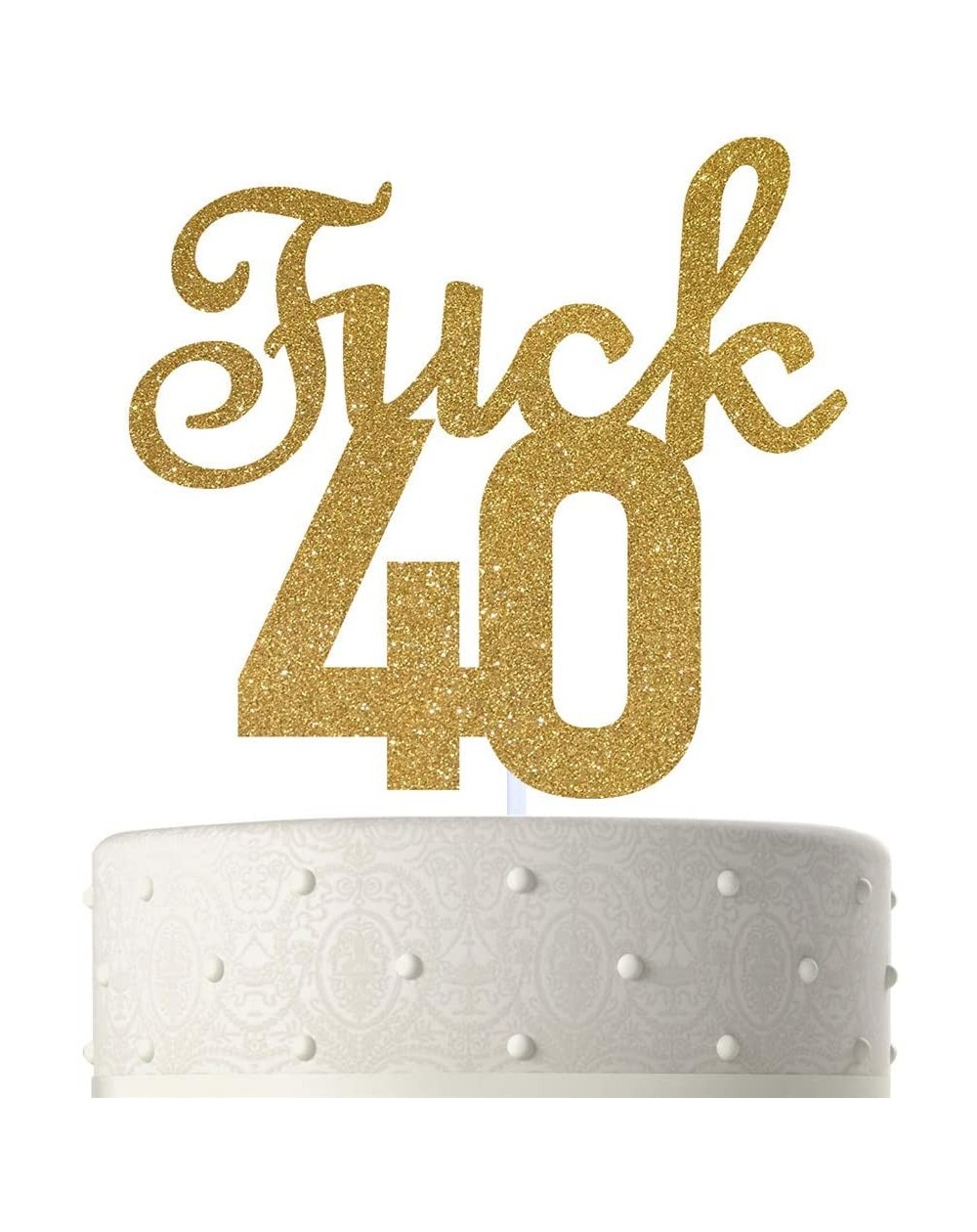 Cake & Cupcake Toppers Happy 40th Birthday Cake Topper-Hello 40-Cheers to 40 Years-40 & Fabulous Party Decoration Supplies - ...