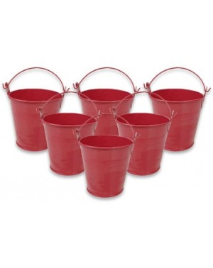 Favors Mini 3-Inch Height Metal Crayon/Pencil Holder Favor Bucket Pail (6pcs- Watermelon) - Metal Favor Buckets and Craft Sup...