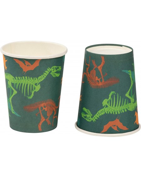 Party Packs Dinosaur Party Bundle- Includes Plates- Napkins- Cups- and Cutlery (24 Guests-144 Pieces) - C118H9UKYKL $21.32