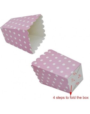 Favors Popcorn Boxes- Pink Trio (36 Pack) Polka Dot- Chevron- Stripe Treat Boxes - Small Movie Theater Popcorn Paper Bags for...