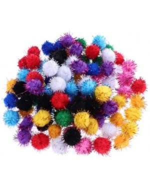 Tissue Pom Poms 500pcs Mini Crafts Glitter Pom Poms Balls Assorted Colors for DIY Arts Crafts Hats Keychains Christmas Tree G...