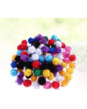 Tissue Pom Poms 500pcs Mini Crafts Glitter Pom Poms Balls Assorted Colors for DIY Arts Crafts Hats Keychains Christmas Tree G...