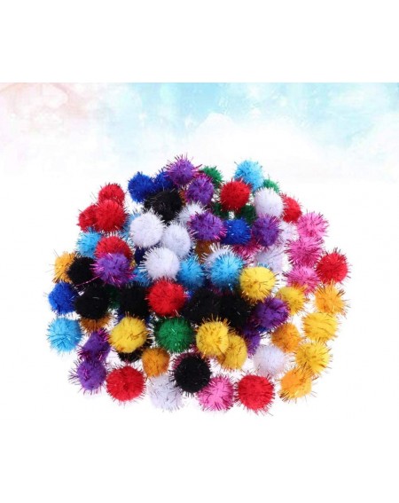 Tissue Pom Poms 500pcs Mini Crafts Glitter Pom Poms Balls Assorted Colors for DIY Arts Crafts Hats Keychains Christmas Tree G...